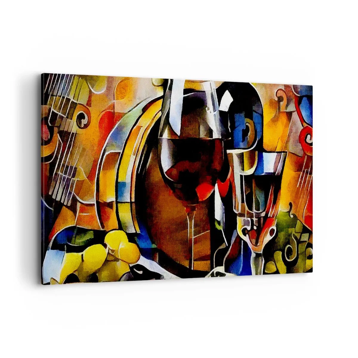 Quadro em tela - E o mundo ganha cor - 120x80 cm