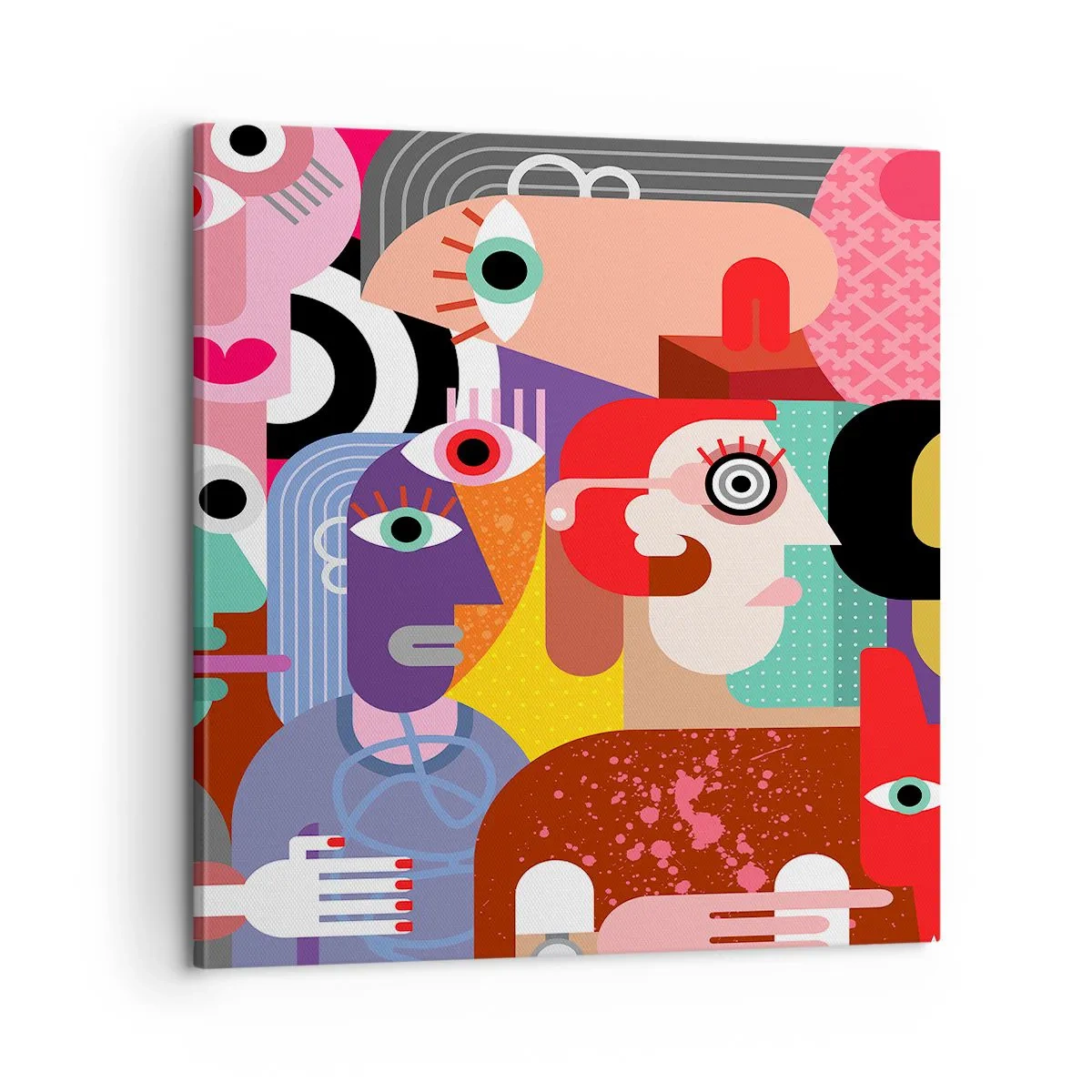 Quadro em tela - Viemos da parte do Sr. Picasso - 60x60 cm