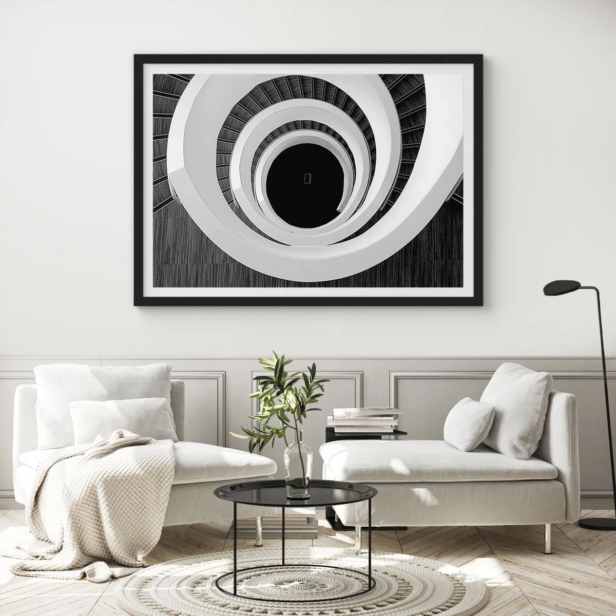 Pôster com moldura preta - Ao âmago - 91x61 cm