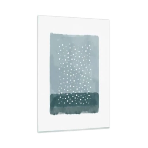Quadro em vidro - Cultivado em azul - 80x120 cm