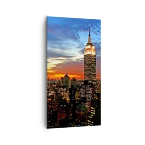 Quadro em tela - Noite Brilhante Americana - 65x120 cm