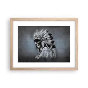 Pôster com moldura de carvalho claro - De volta às raízes - 40x30 cm