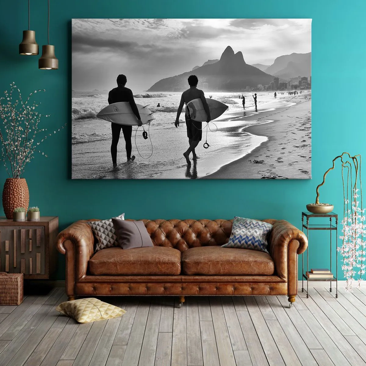 Quadro em tela - Samba para uma onda - 120x80 cm