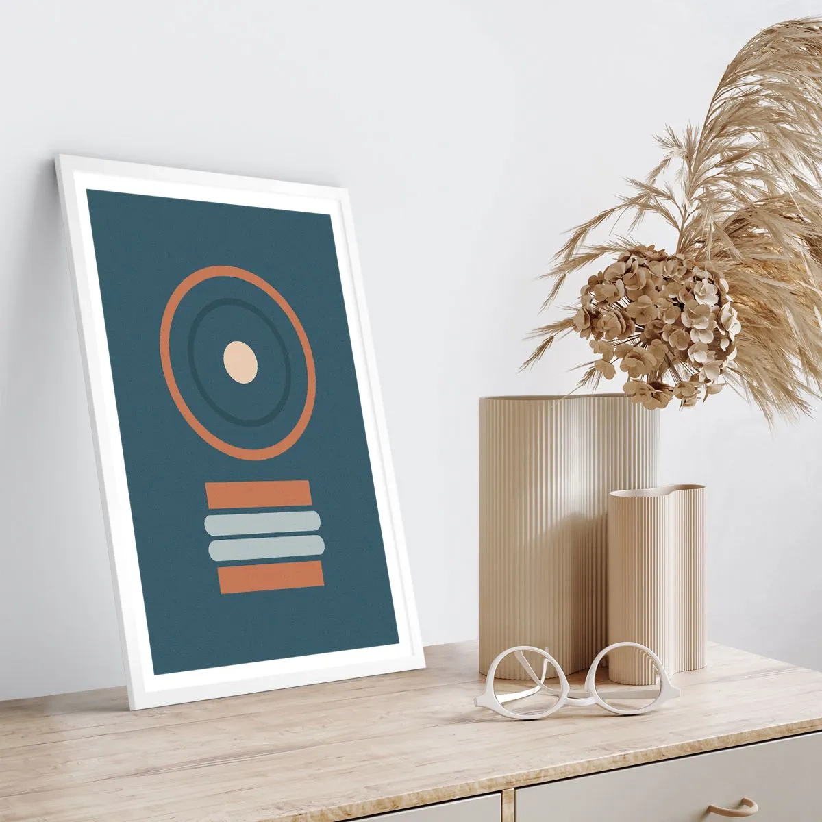 Pôster em moldura branca - A essência da questão - 40x50 cm