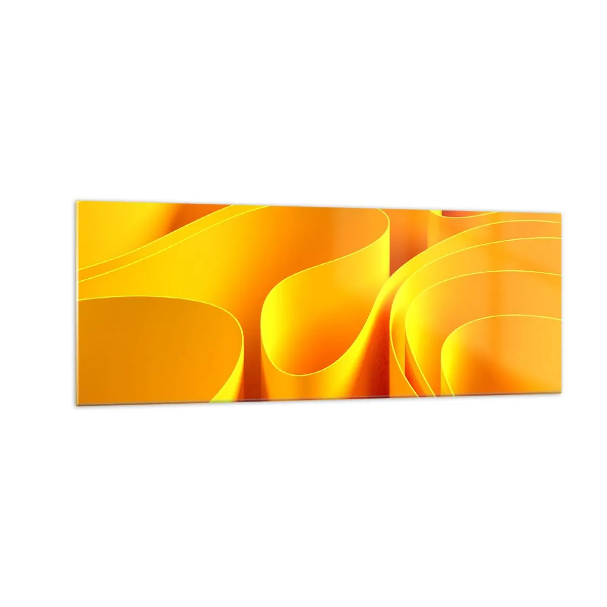 Quadro em vidro - Como as ondas do sol - 140x50 cm