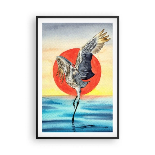 Pôster com moldura preta - É hora de voltar - 61x91 cm