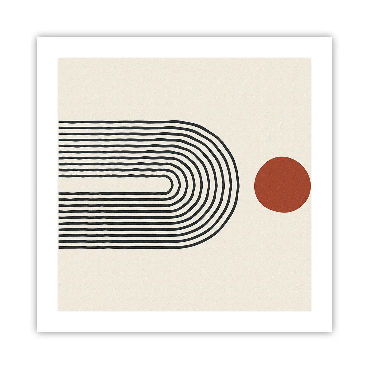 Pôster - Magnetismo de formas e cores - 50x50 cm