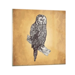 Quadro em vidro - Ornamentos intrincados de sabedoria - 30x30 cm