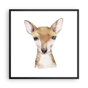 Pôster com moldura preta - A Natureza da Inocência - 60x60 cm