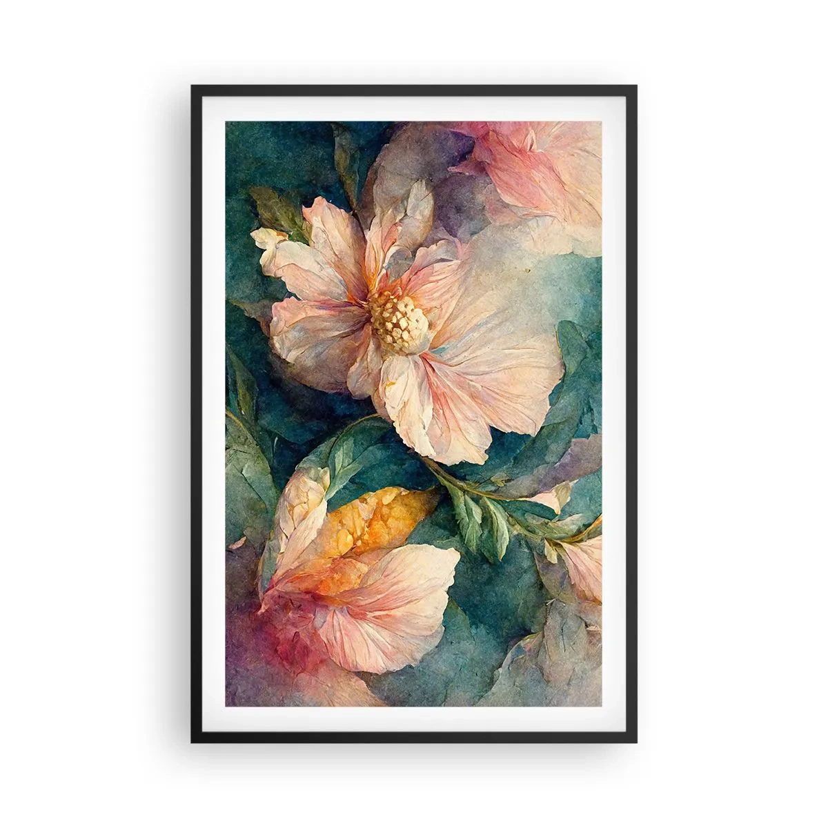 Pôster com moldura preta - Apenas sutileza - 61x91 cm