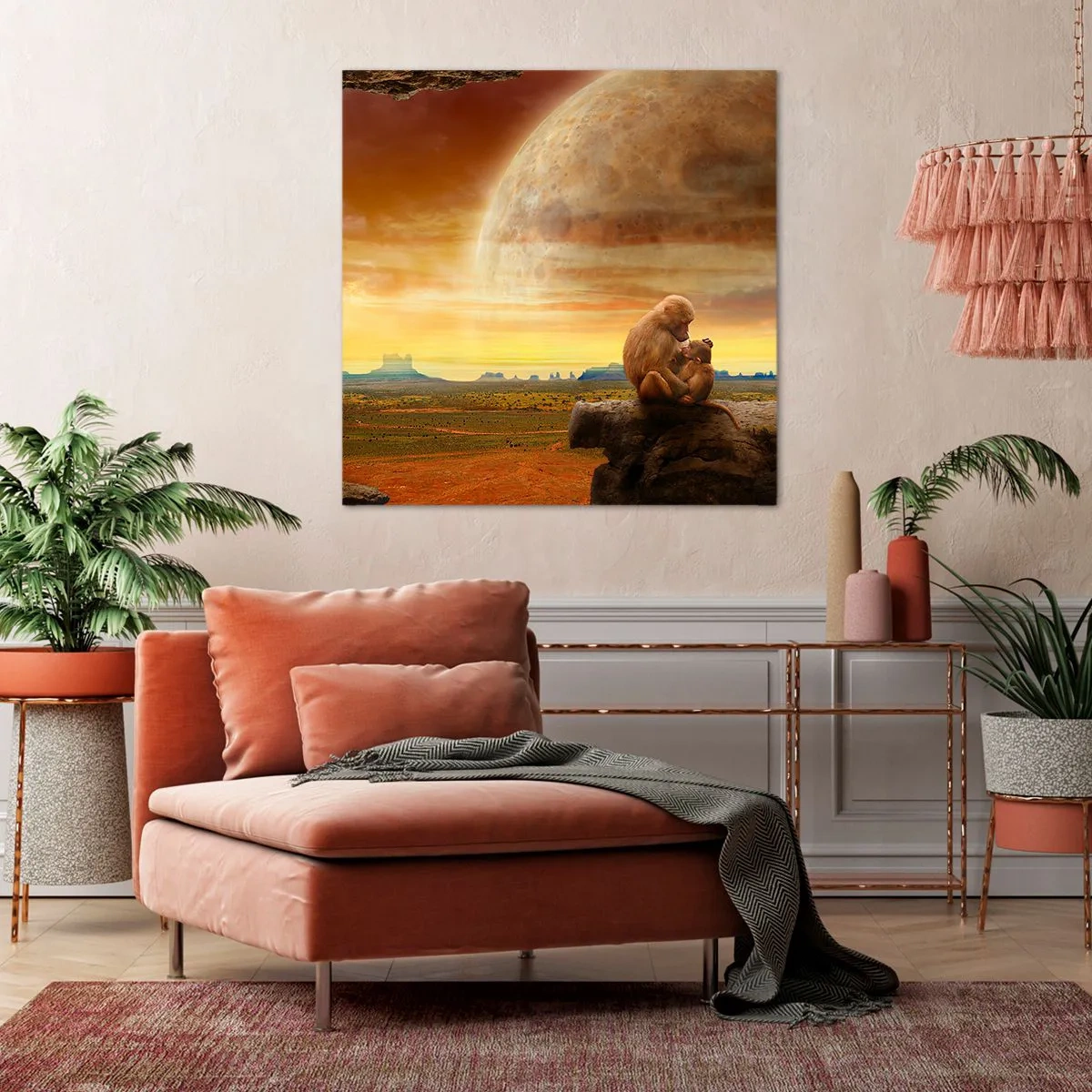 Quadro em tela - O amor é o mesmo em todos os lugares - 60x60 cm