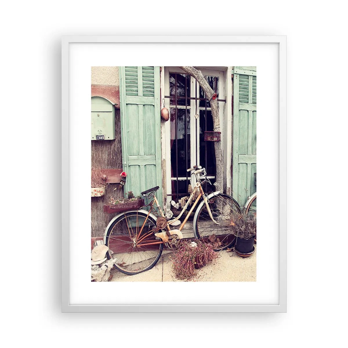 Pôster em moldura branca - Viva a província - 40x50 cm