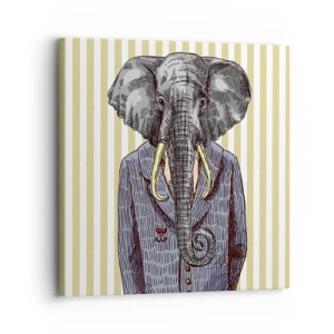 Quadro em tela - Elegante por natureza - 30x30 cm