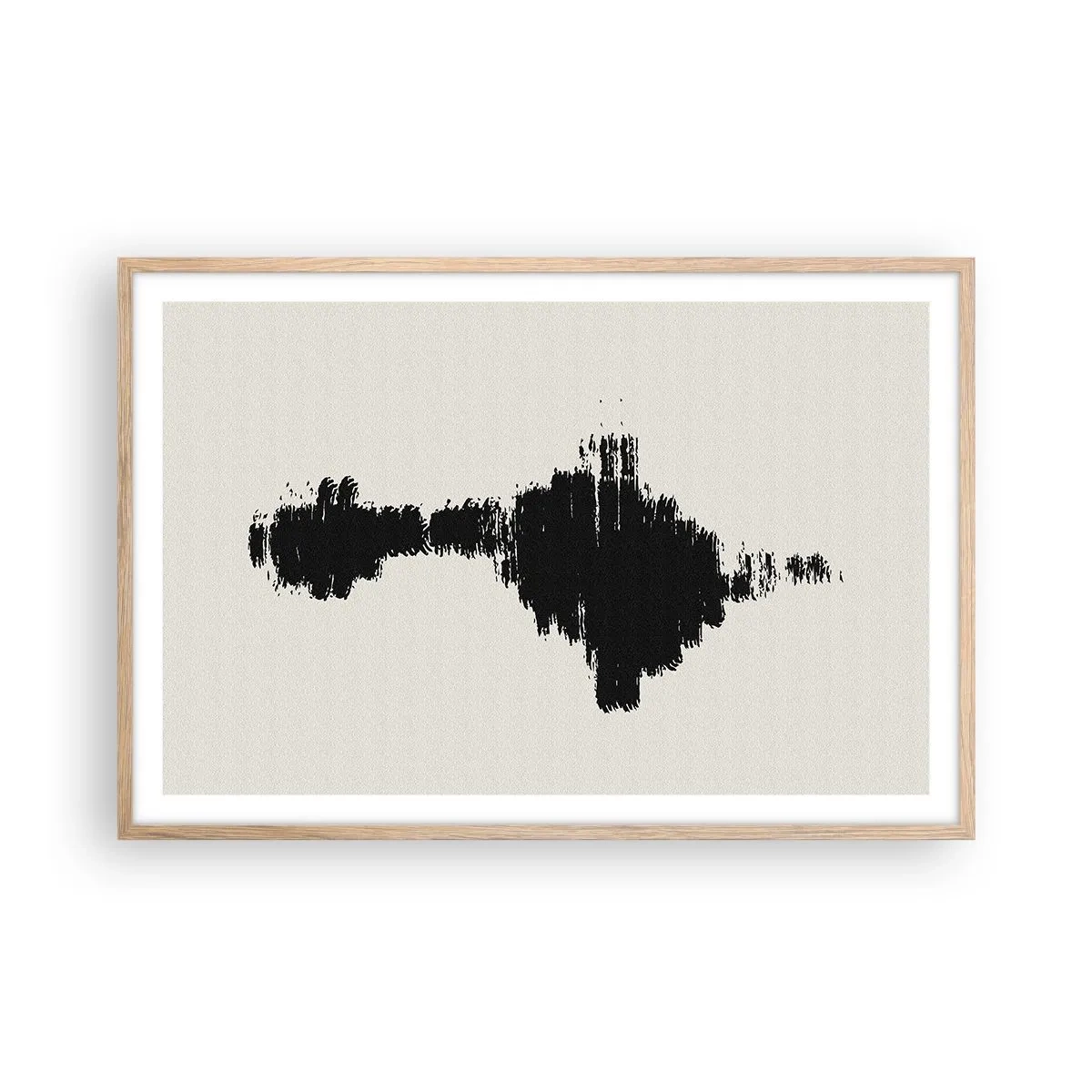 Pôster com moldura de carvalho claro - Vibrações da imaginação - 91x61 cm