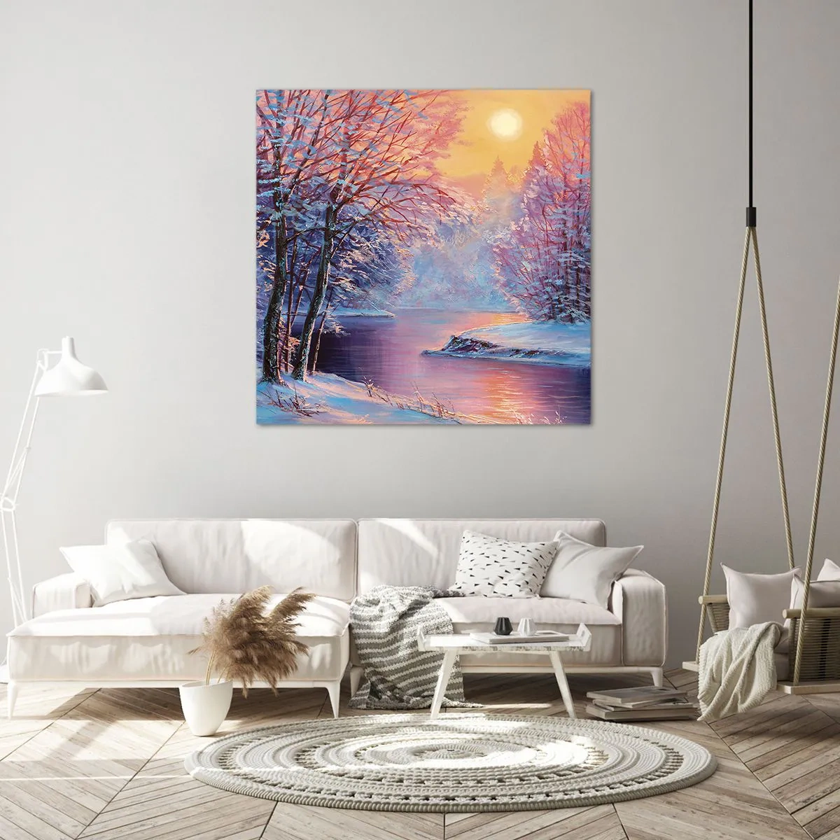 Quadro em tela - Cores do inverno - 30x30 cm
