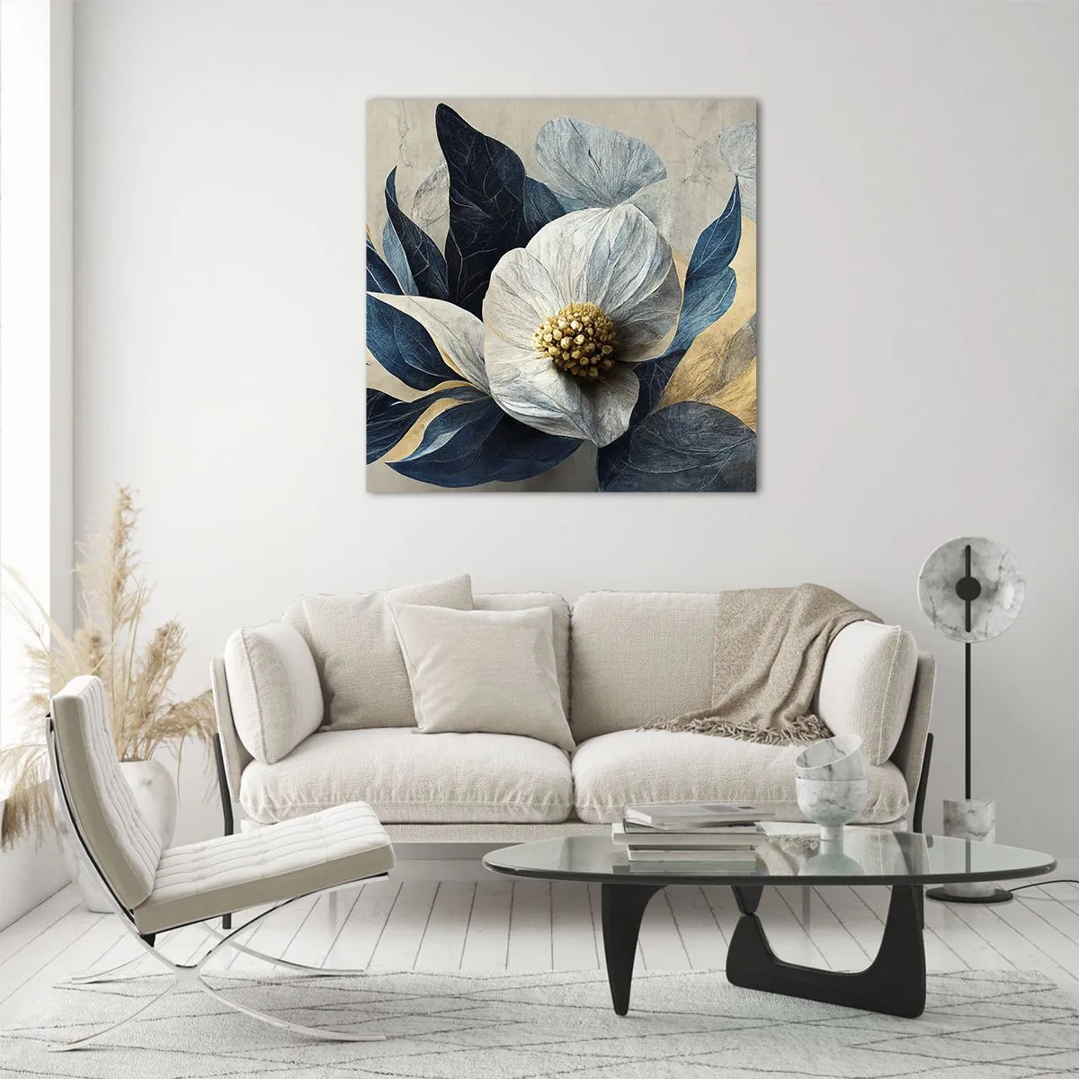 Quadro em vidro - Tem um coração de ouro - 40x40 cm