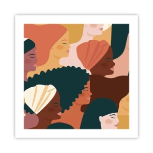 Pôster - Apenas feminilidade - 50x50 cm