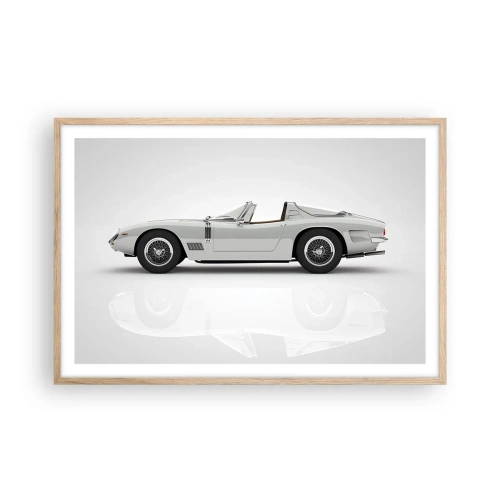 Pôster com moldura de carvalho claro - A promessa de diversão - 91x61 cm