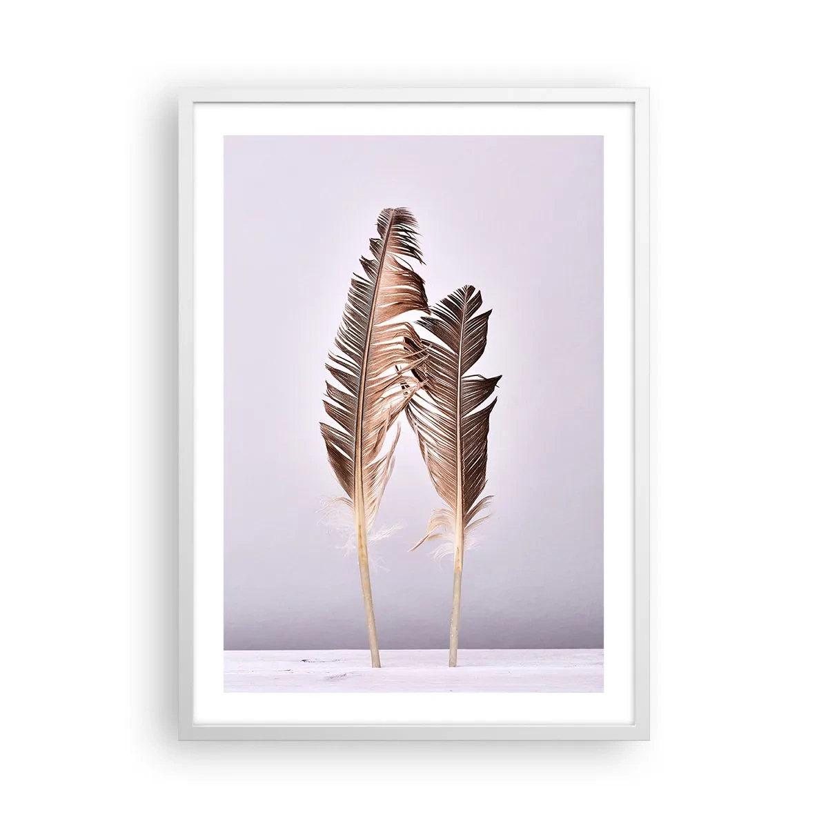 Pôster em moldura branca - Contra o nada - 50x70 cm