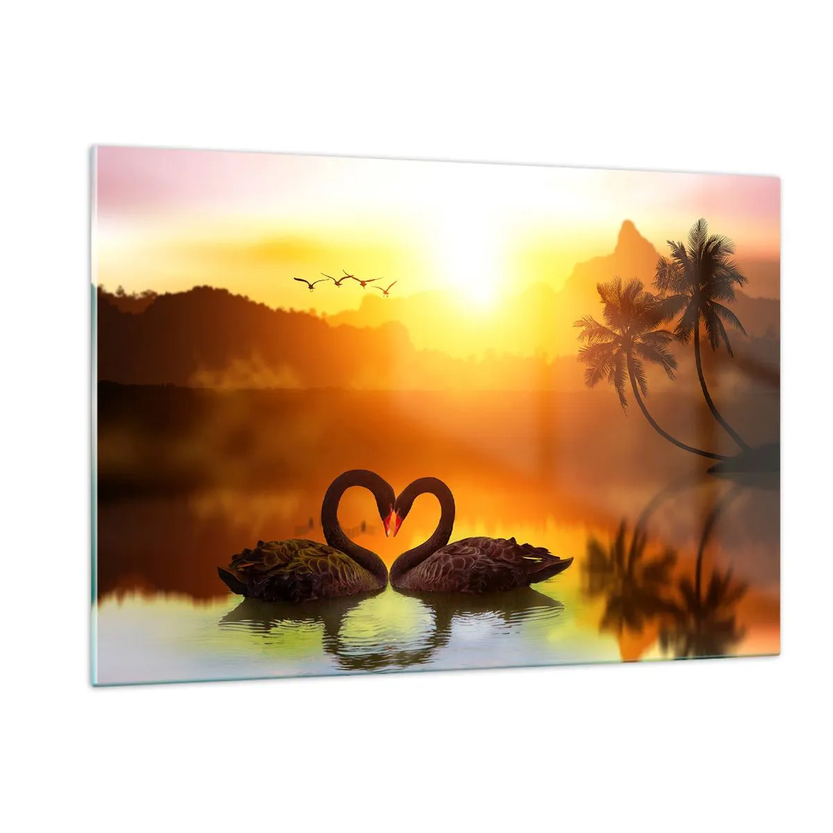 Quadro em vidro - Tudo para o casal - 120x80 cm