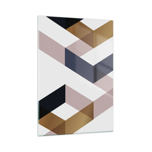 Quadro em vidro - Planos e ângulos - 50x70 cm