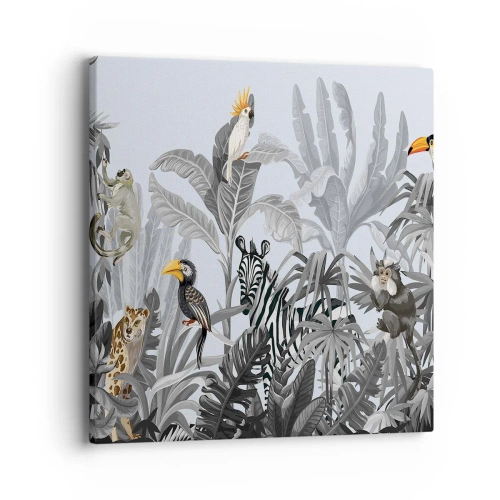 Quadro em tela - Conto de fadas africano - 40x40 cm