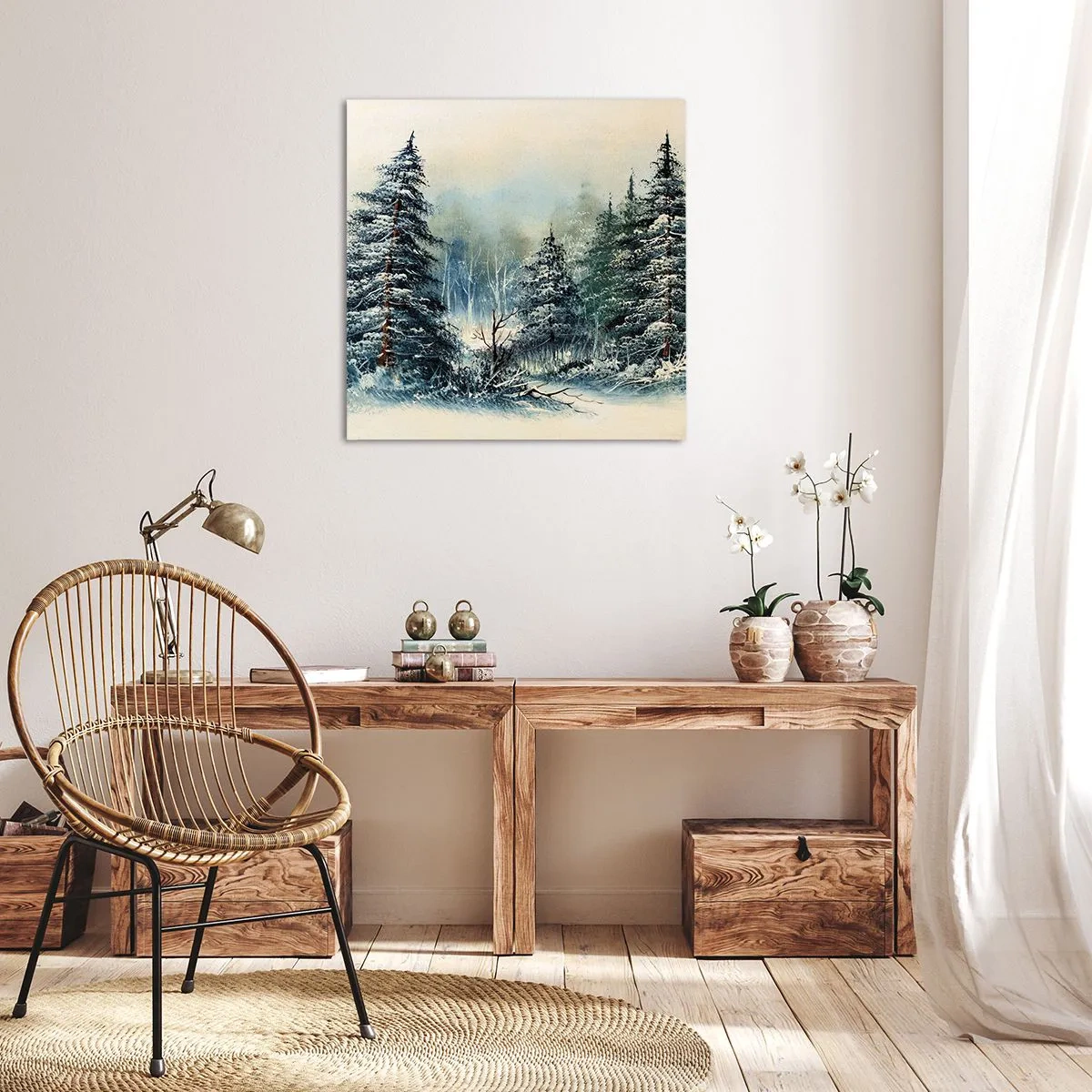 Quadro em tela - Prontas para o Natal - 70x70 cm