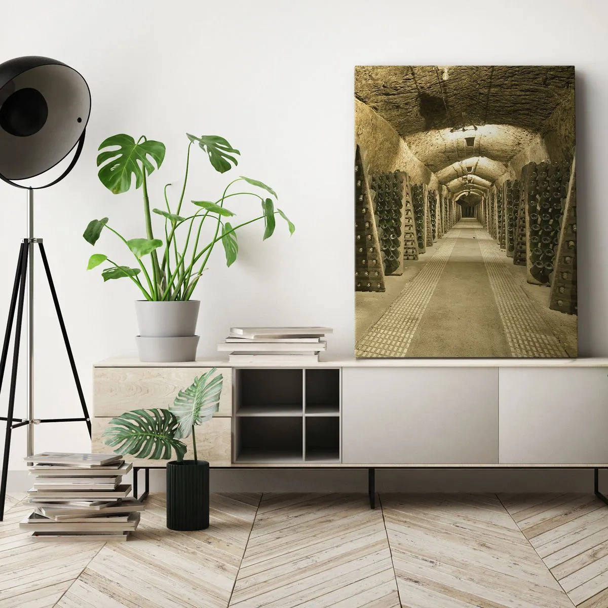 Quadro em tela - O nascimento do sabor - 45x80 cm