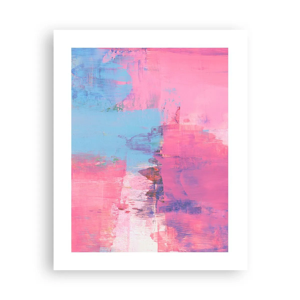 Pôster - Rosa, azul e uma pitada de luz - 40x50 cm