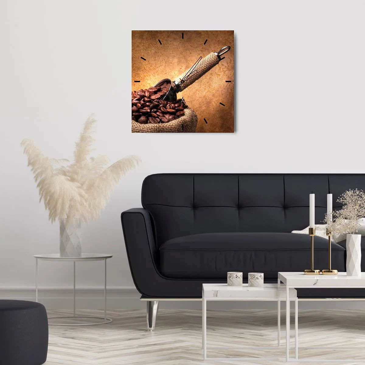 Relógio de parede - Relógio em vidro - Na fonte do sabor - 30x30 cm