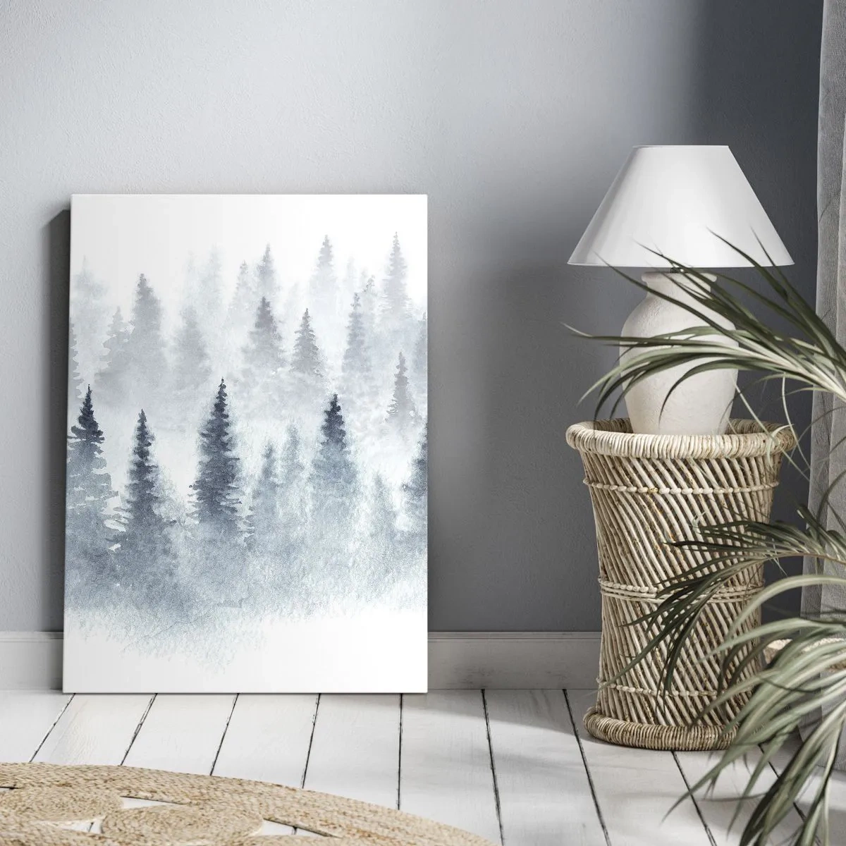 Quadro em tela - Envolto no nevoeiro - 80x120 cm