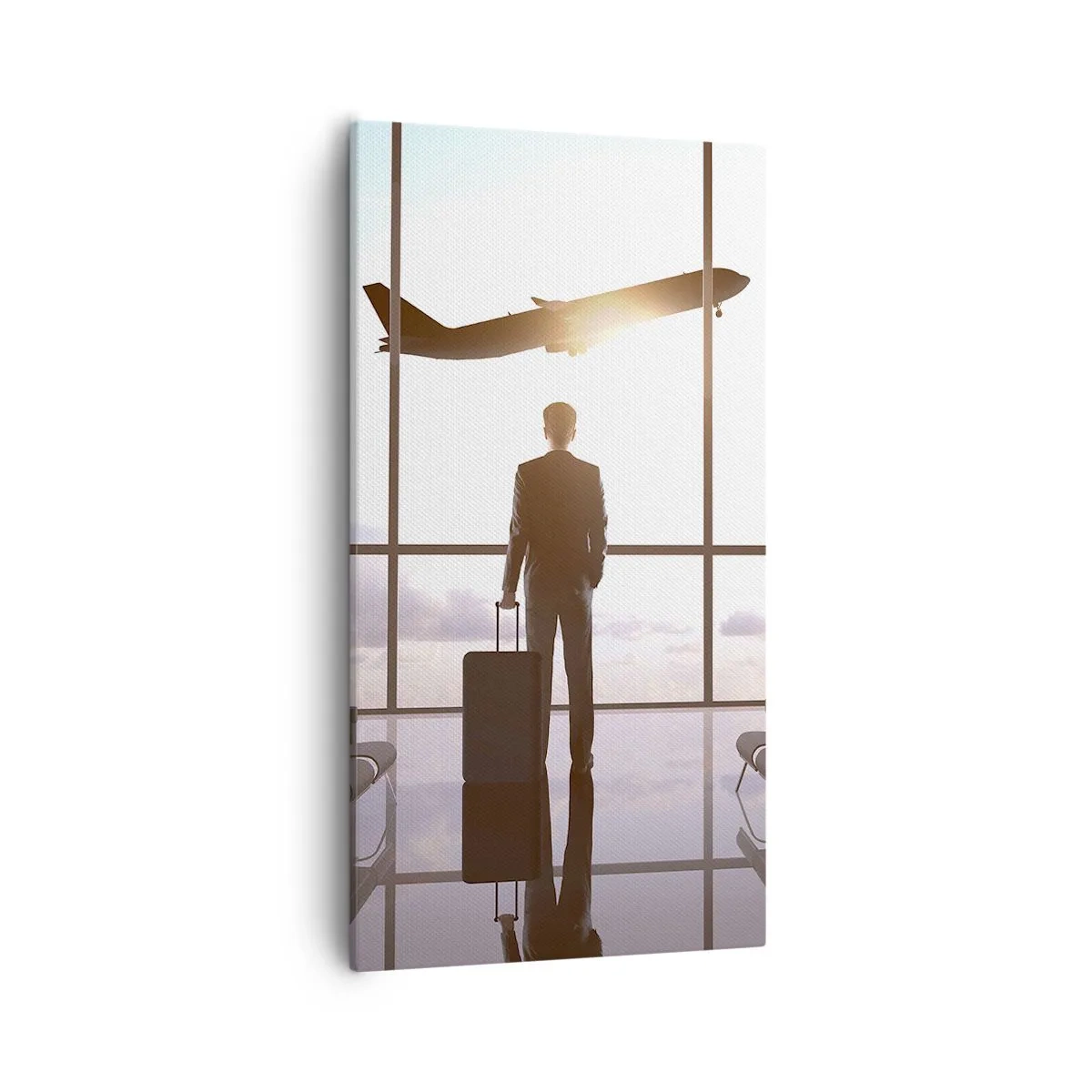 Quadro em tela - Tem tempo, desacelere - 55x100 cm