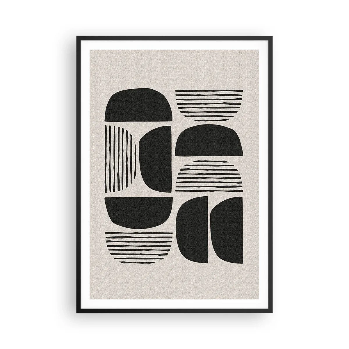 Pôster com moldura preta - Ofertas indiferentes - 70x100 cm