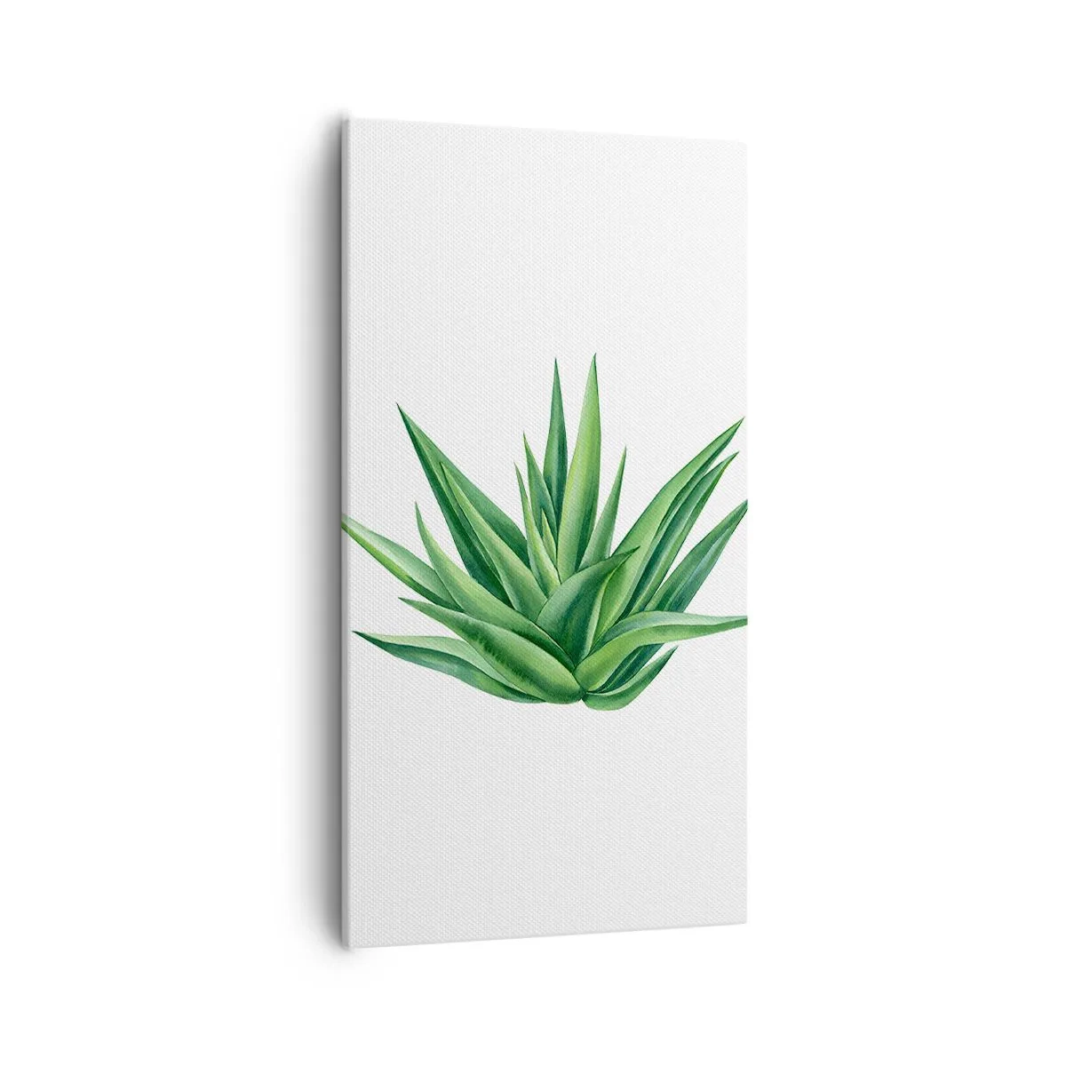 Quadro em tela - Verde – força – vida - 55x100 cm