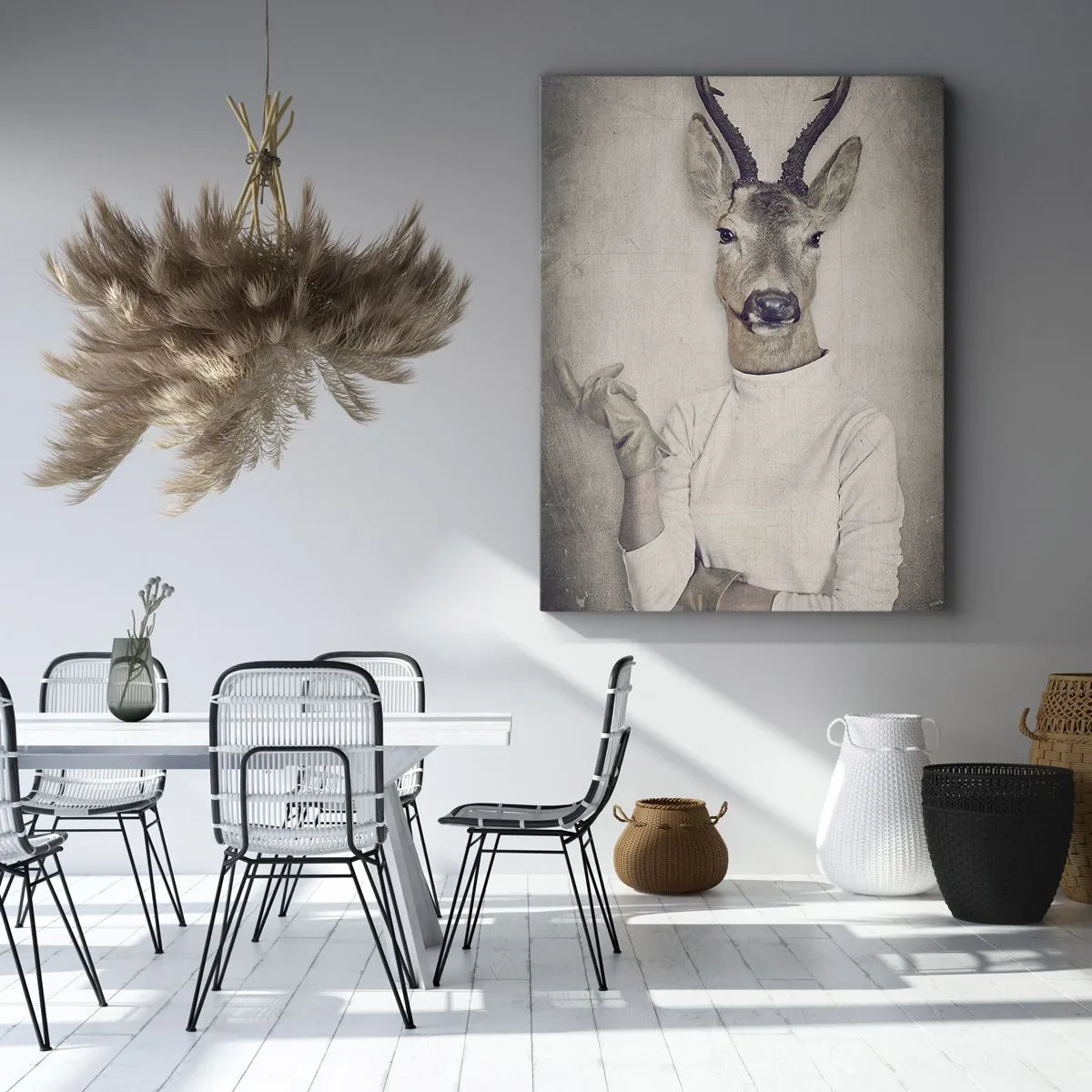 Quadro em tela - Deixem os gestos falar - 50x70 cm