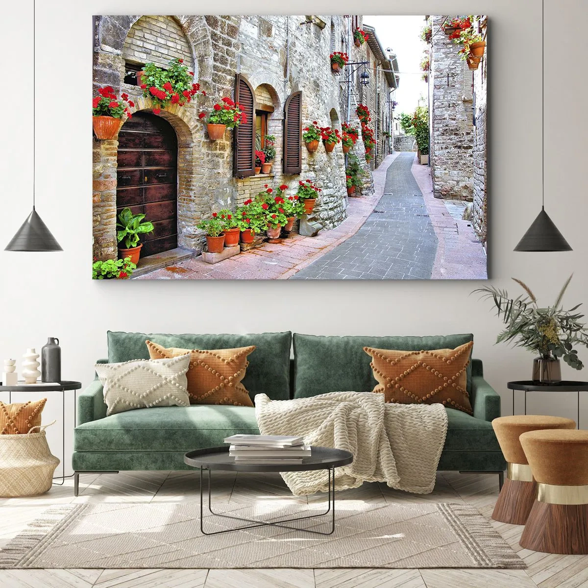 Quadro em tela - Vibrações italianas - 120x80 cm