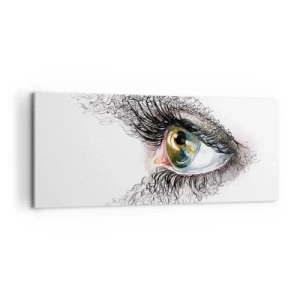 Quadro em tela - Olhe diretamente para a alma - 100x40 cm