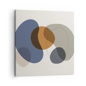 Quadro em tela - Gotas de cor - 50x50 cm