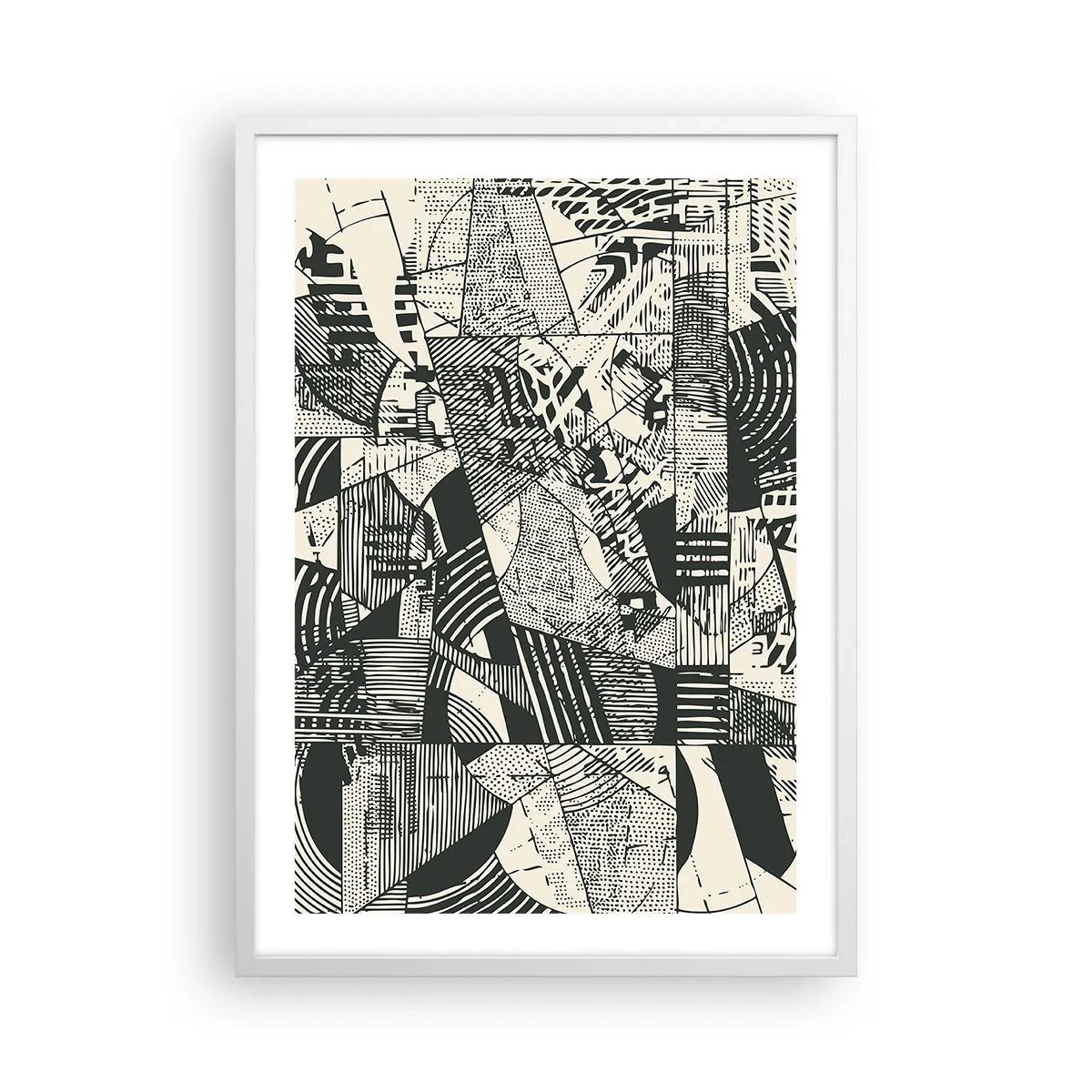 Pôster em moldura branca - A dinâmica do presente - 50x70 cm