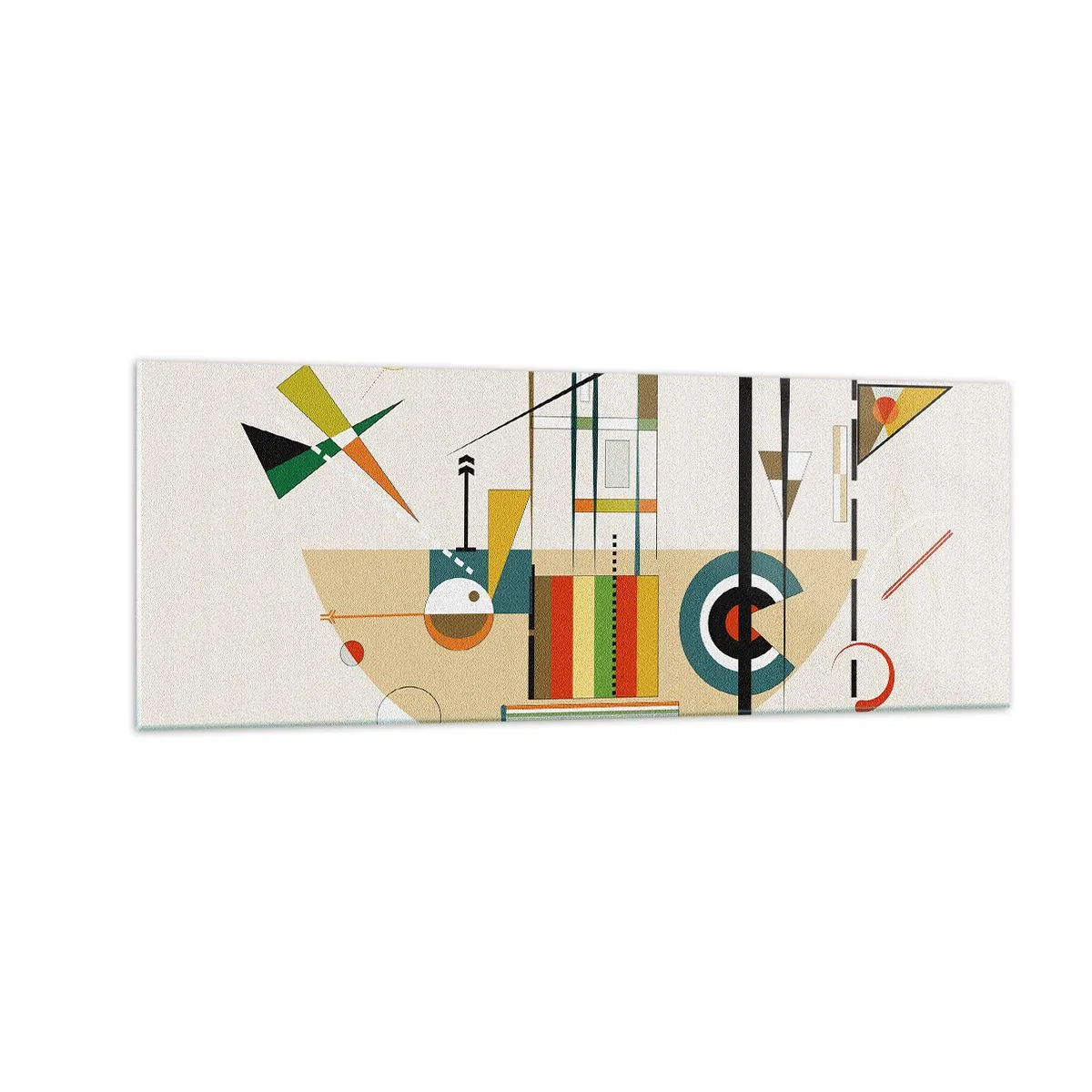 Quadro em vidro - E o mundo ri - 140x50 cm