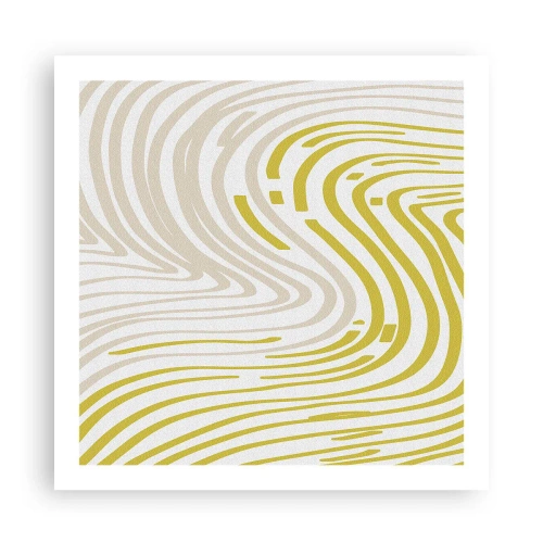 Pôster - Uma composição com uma curvatura suave - 60x60 cm