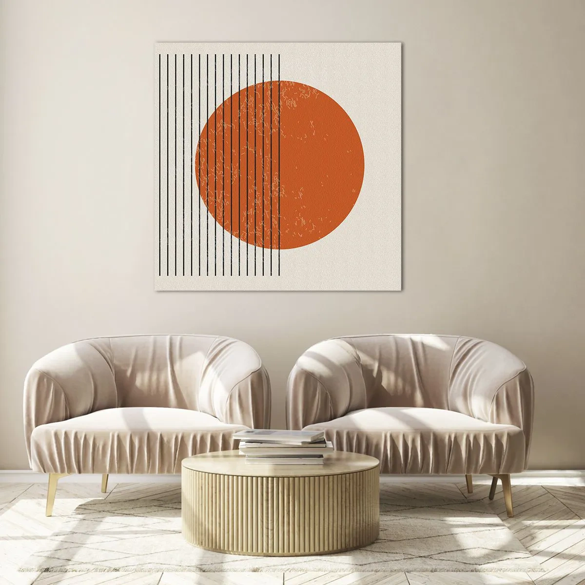 Quadro em vidro - Sempre sol - 70x70 cm