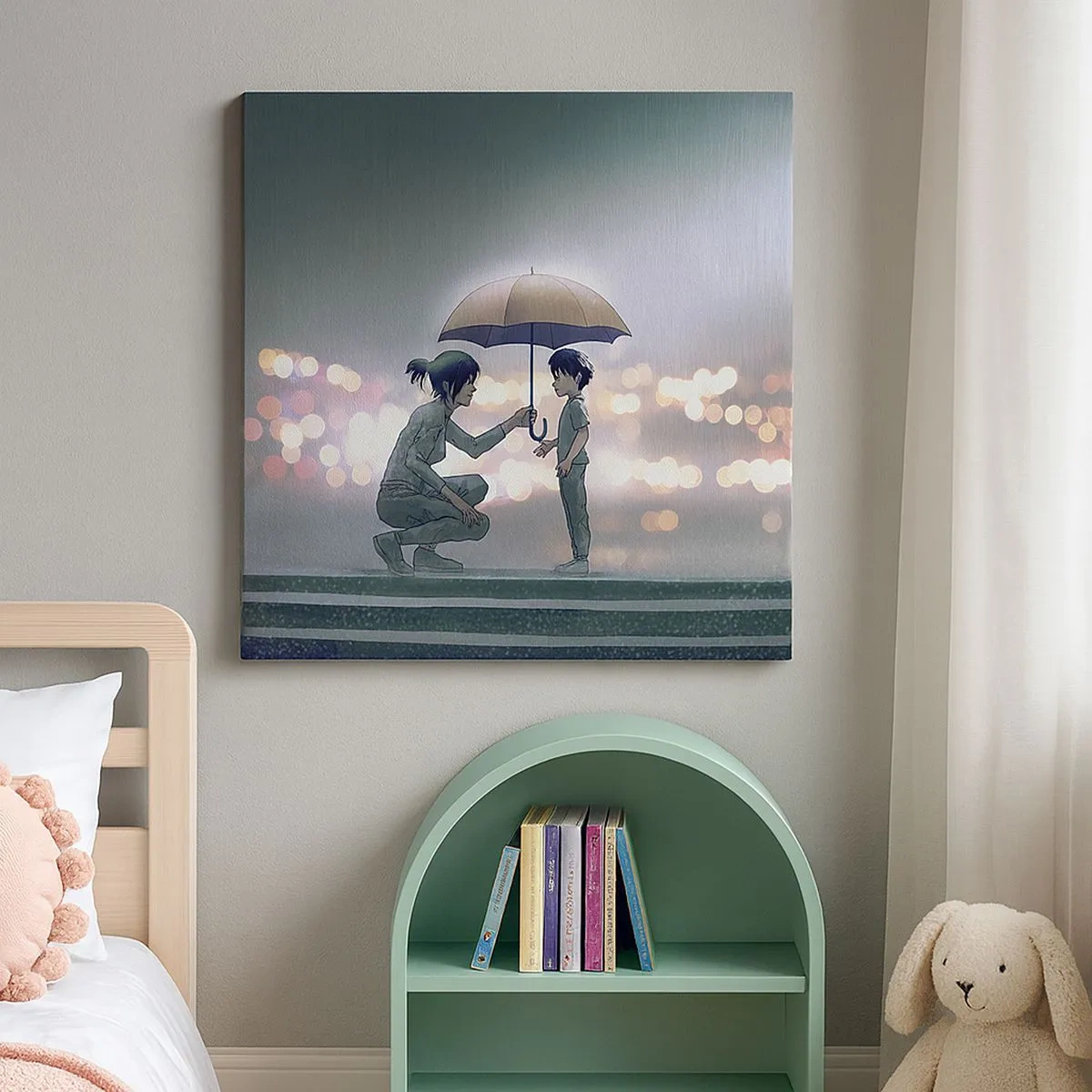 Quadro em tela - Está tudo bem agora - 30x30 cm