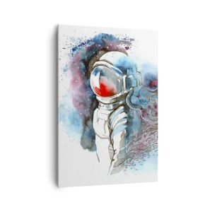 Quadro em tela - Sozinho com o espaço - 70x100 cm