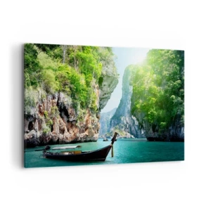 Quadro em tela - Um convite para uma viagem exótica - 120x80 cm