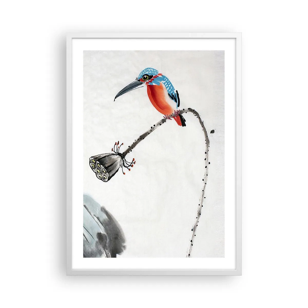 Pôster em moldura branca - A vida do prado - 50x70 cm