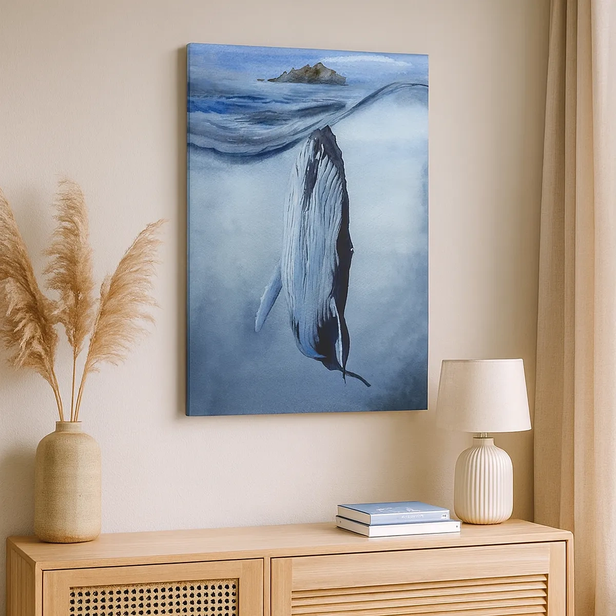 Quadro em tela - Dois mundos do norte - 50x70 cm