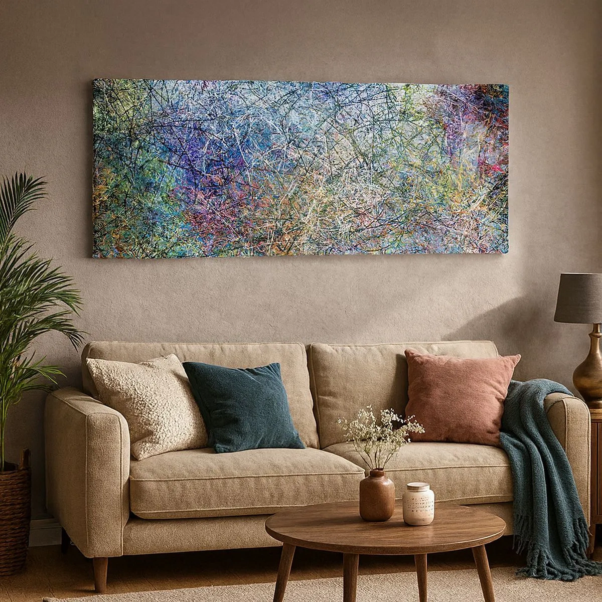 Quadro em tela - Não é assim tão simples - 100x40 cm