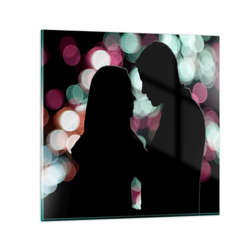 Quadro em vidro - Sim! - 40x40 cm