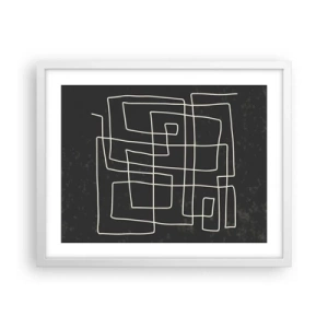 Pôster em moldura branca - Não é tão simples - 50x40 cm